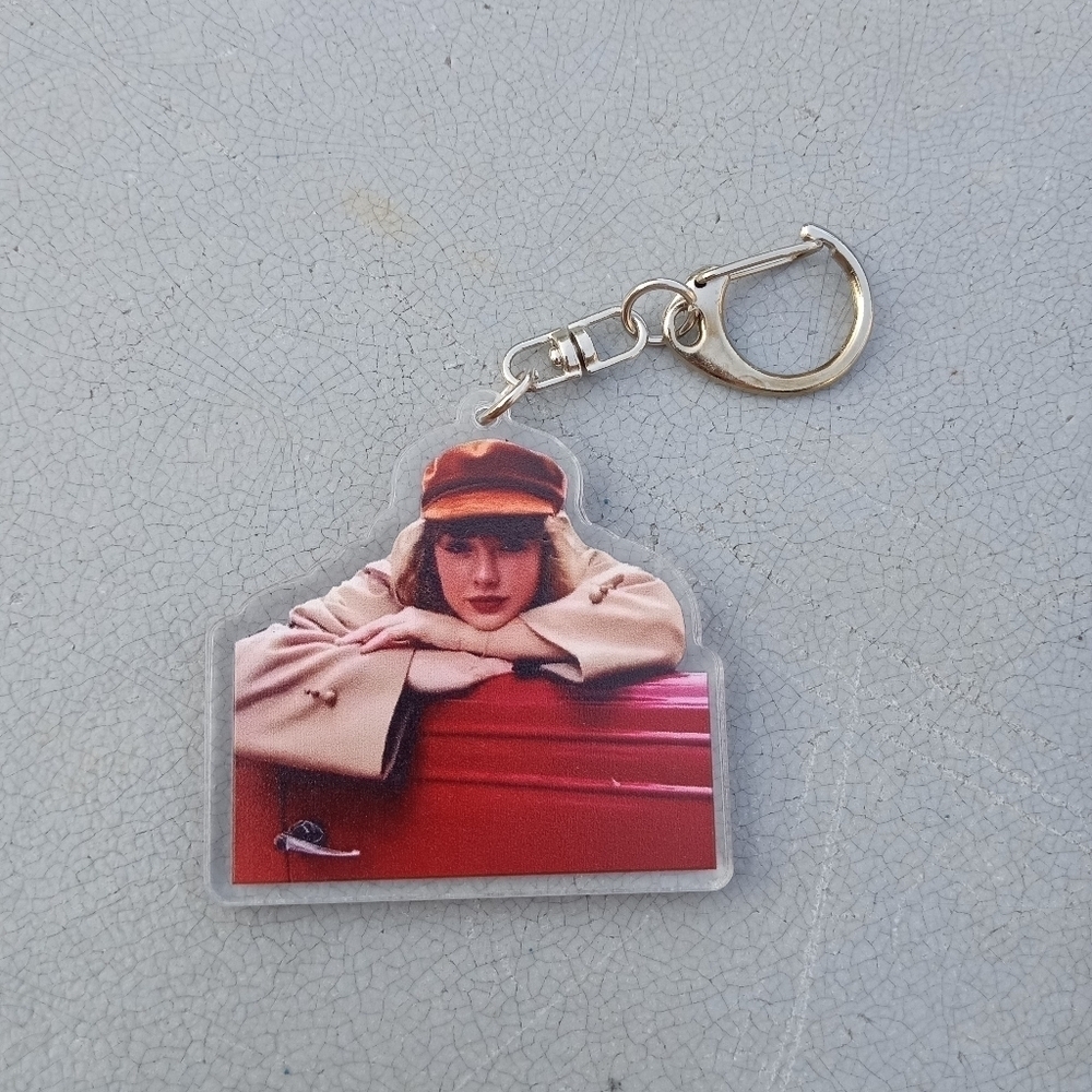 🆓 Free W/Purchase, Taylor Swift Acrylic Charm Keychain NWT style 2